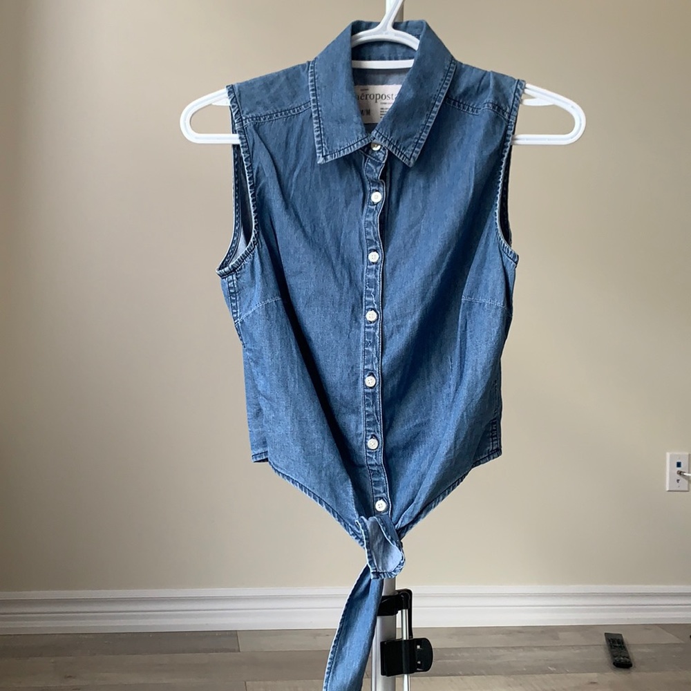 AERO Jean button Down Tank